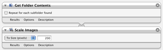 simple automator sequence