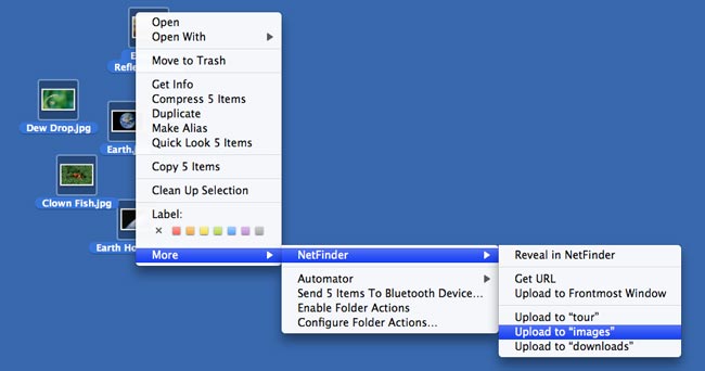 Finder Contextual Menu