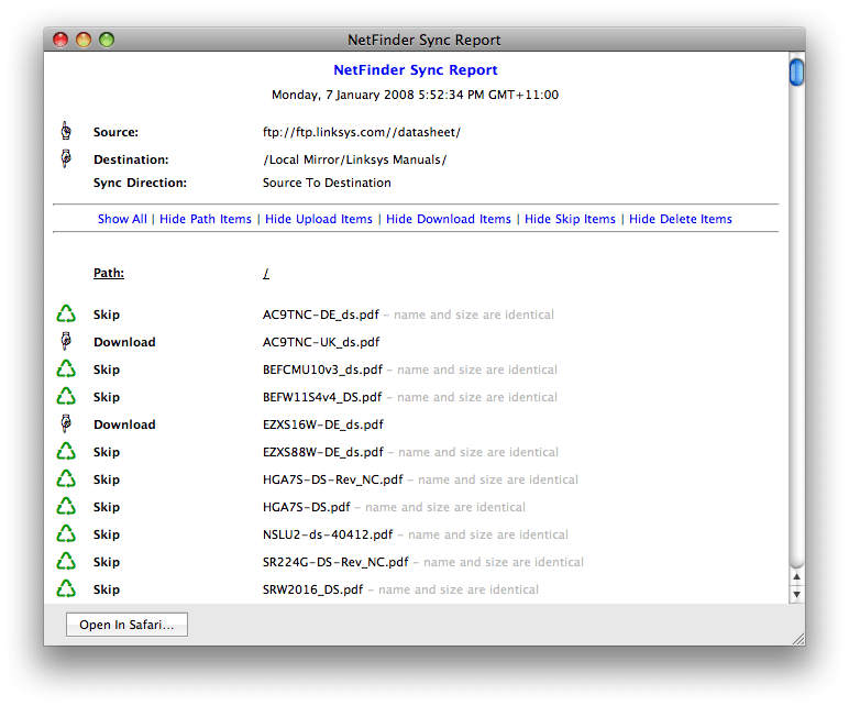 Mirror Report - Show All