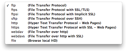 New Connection - protocols